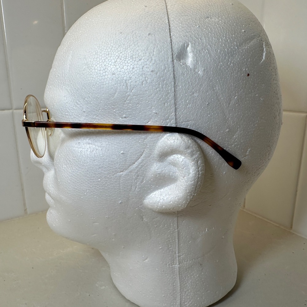 Eyebuydirect Sahel Titanium Eyeglasses 49-17-145 Gold Tortoise Shell Frames Only - Picture 3 of 6